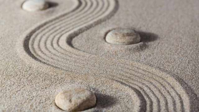 Zen sand path