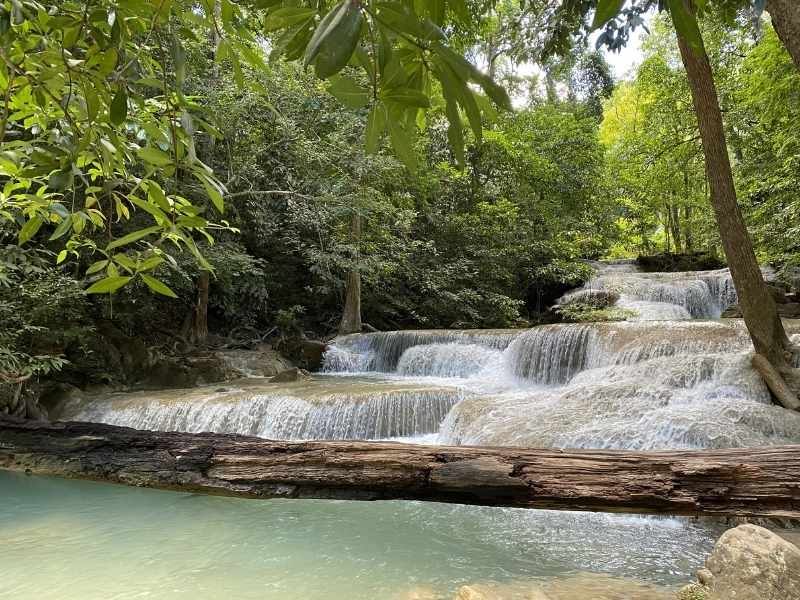 Erawan Falls  in Kanchanaburi, Thailand