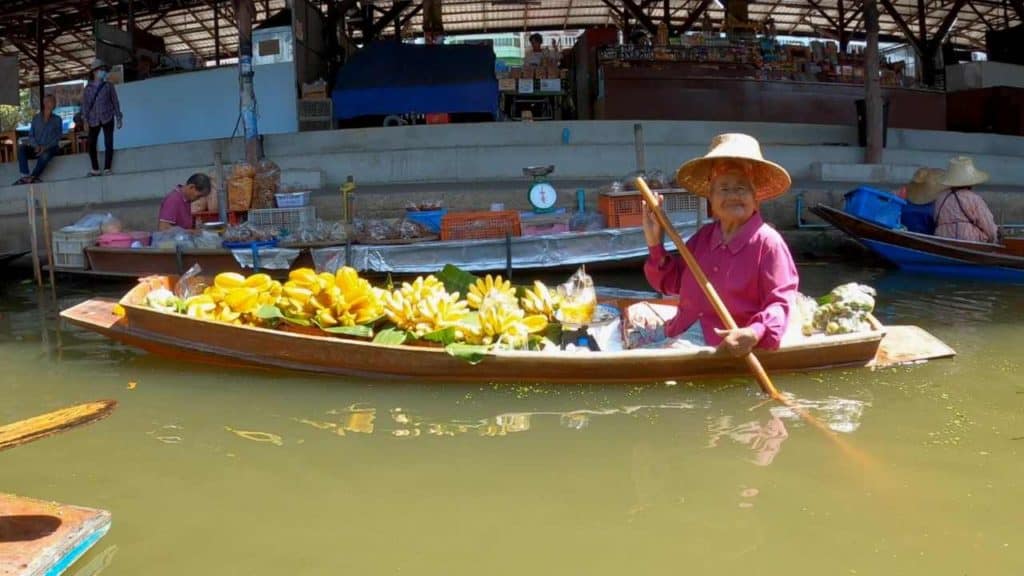 Damnoen Floating Market Fruit Vendor