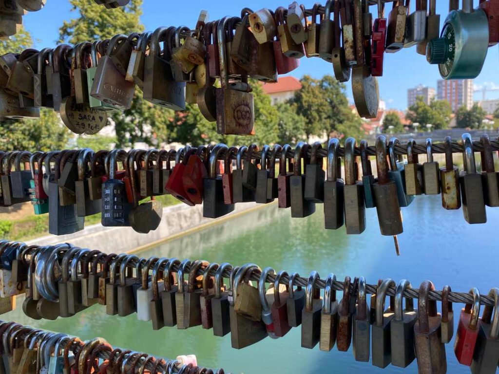 Love Lock Bridge Ljubljana