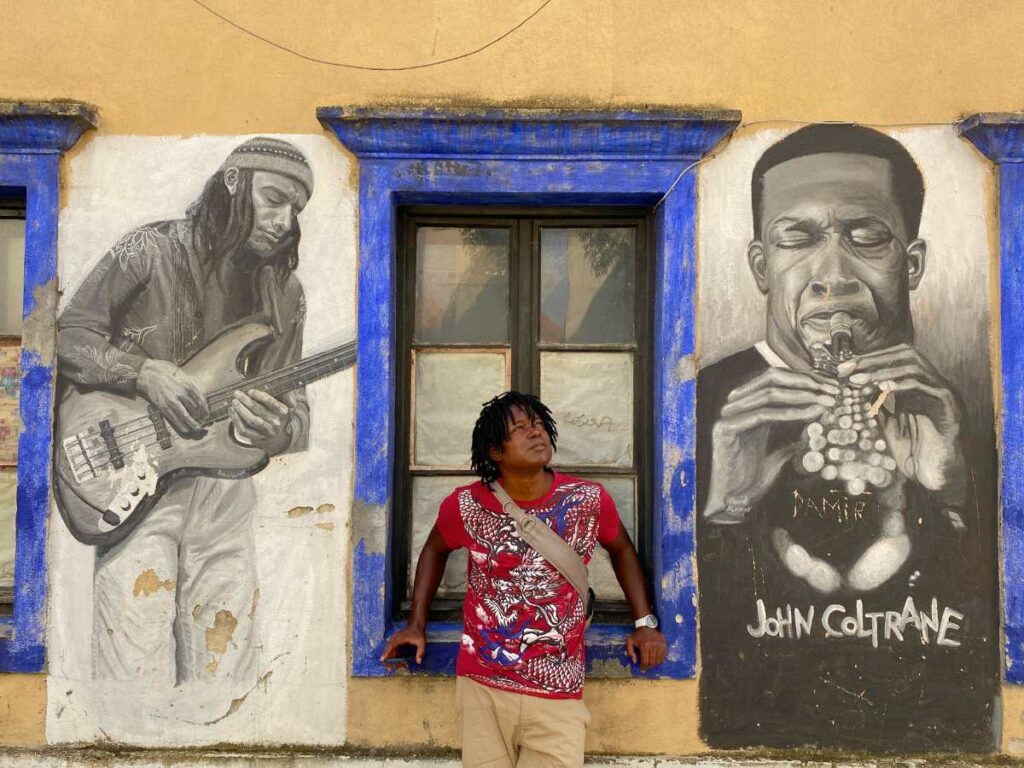 David Lucas by street murals