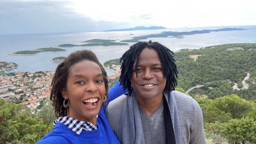 David and Kendra at Hvar Fortress