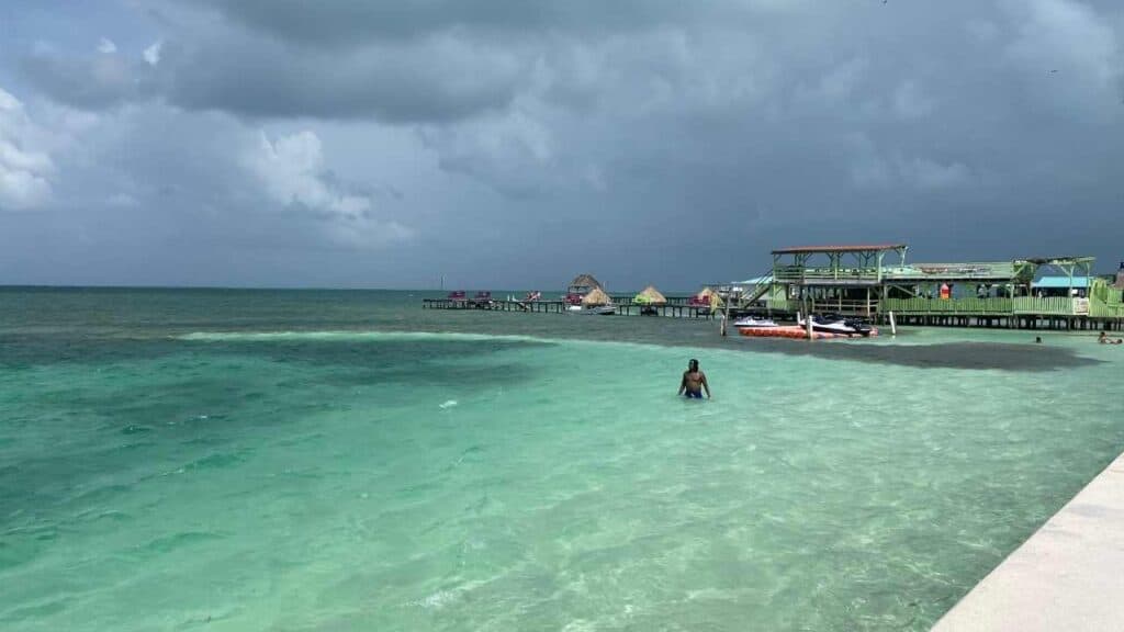 Swim at the Lazy Lizard on Caye Caulker