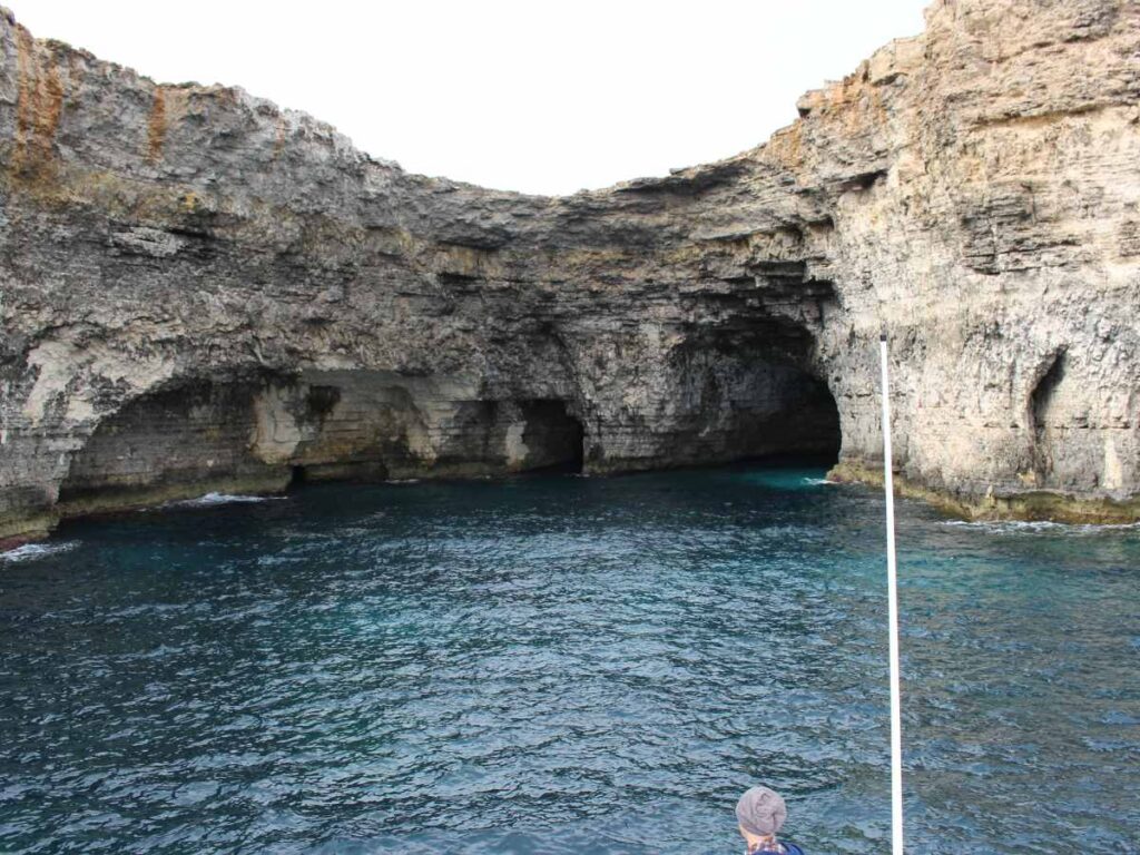 The caves and grottos of Comino Island Malta