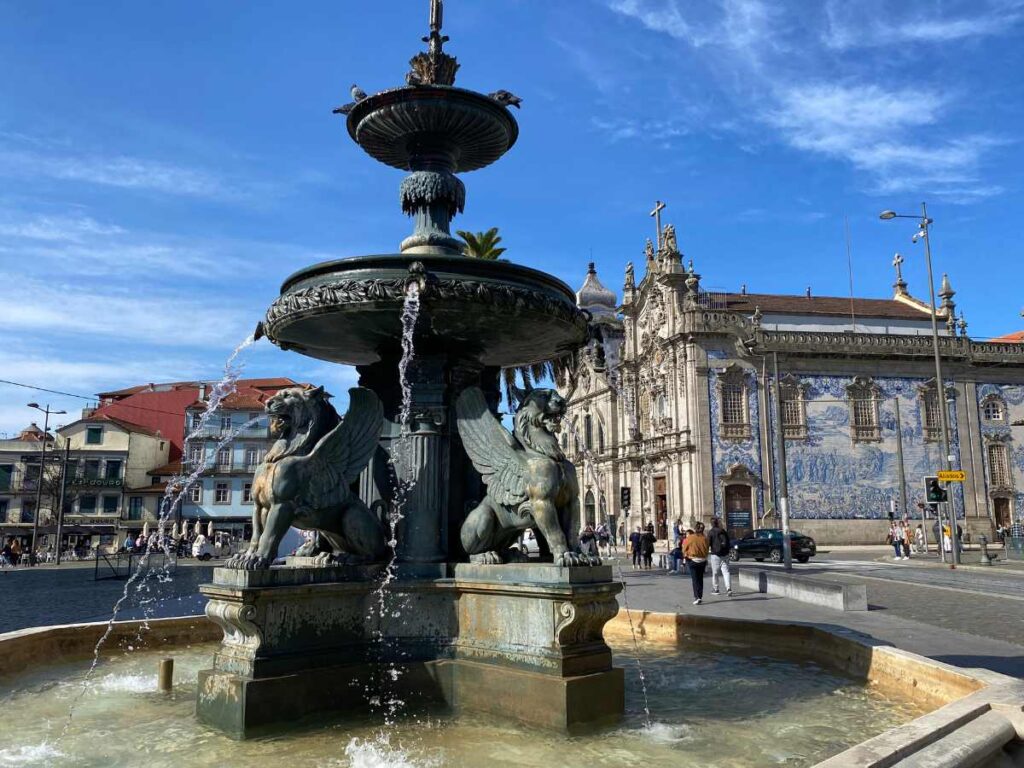 Porto Fountain and Church - Things to Do in Porto