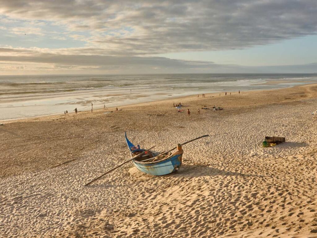 Costa Nova Beach in Aveiro Portugal