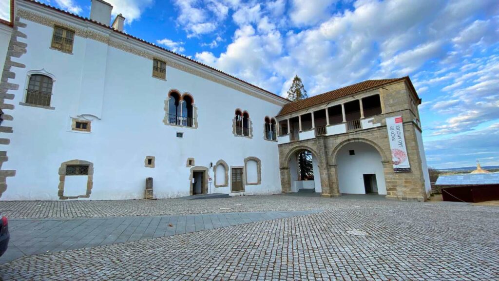 The Palace of San Miguel in Evora Portugal