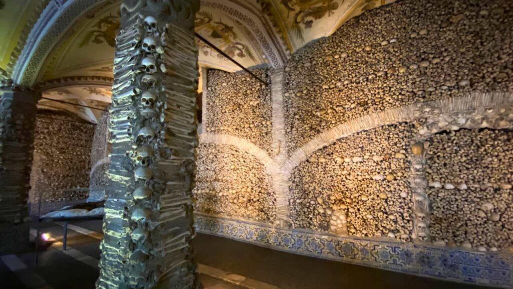 The Chapel of Bone in Evora Portugal