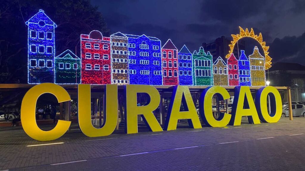 The Curacao Sign located in Wilhemina Park