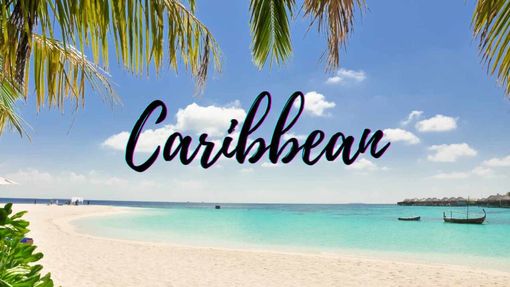 Caribbean Beach with Palm Tree - Caribbean Travel