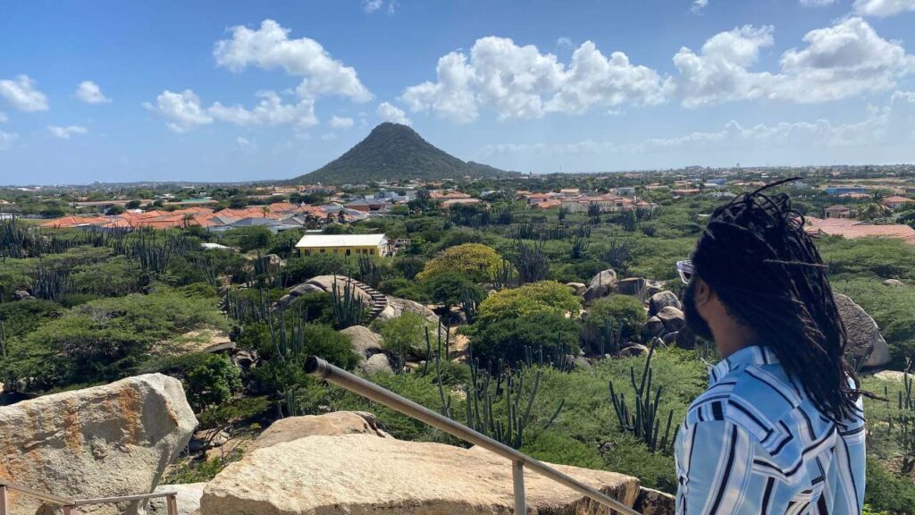 The view at the top of casibari rock formations