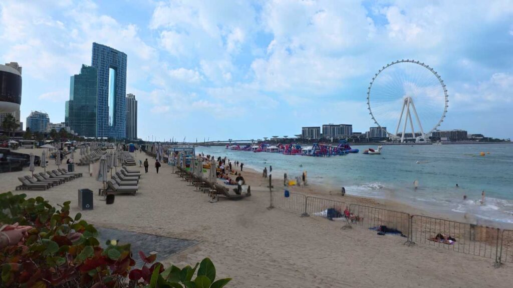 JBR Beach - one of the best things to do in Dubai