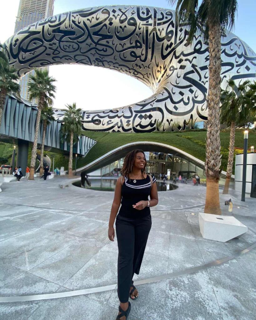 Kendra Lucas at the Museum of the Future