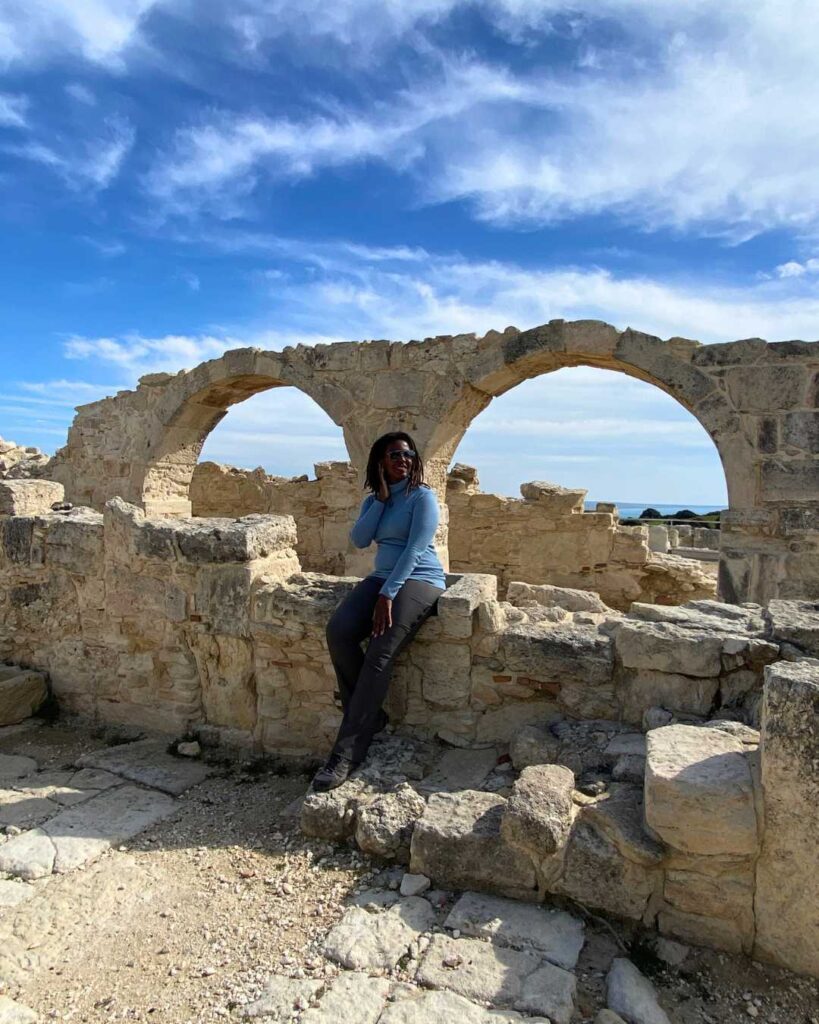 Kendra at Kourion Archaeological Site